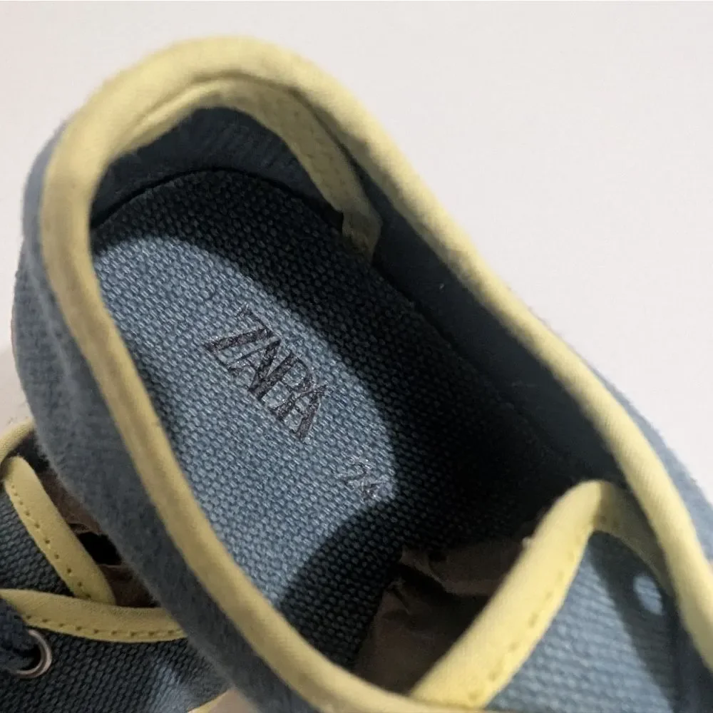 ZARA Tennis Canvas Cap Toe Sneakers -Toddler/Kids size 24 Months
